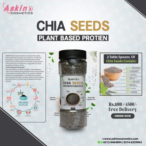 Askino Organic Chia Seeds For Weight Loss Free Delivery